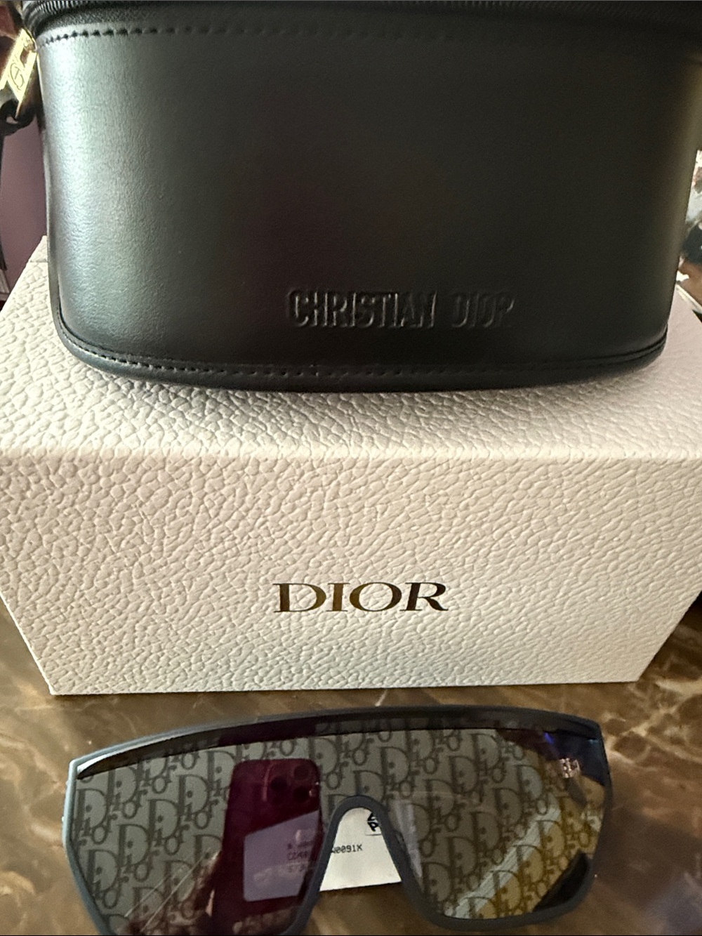 New Christian DIOR  DiorClub M7U Mask Sunglasses with case and box